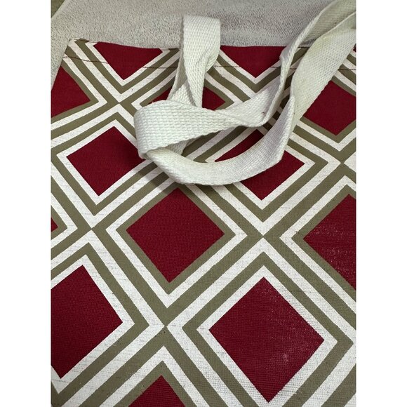 NEW Hallmark Tote Bag Set 2 Geometric Polka Dot Reusable Shopping Bags 18"x13" - Picture 3 of 11